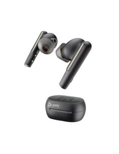 HP Poly Intrauriculares Poly Voyager Free 60+ UC color Negro Carbono +Adaptador USB_C BT700 +Estuche de carga con pantalla tácti