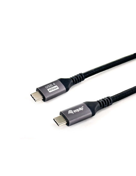 Equip 128381 Cable USB 4 Gen 3 C a C, M M, 1,2m, PD3.1 240W, 8K 60Hz, 40Gbps, Negro