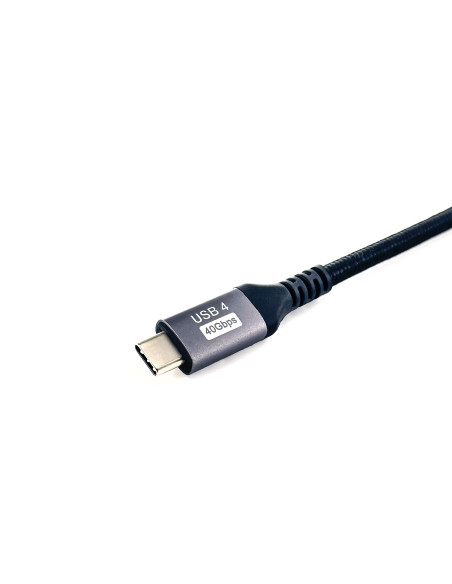 Equip 128381 Cable USB 4 Gen 3 C a C, M M, 1,2m, PD3.1 240W, 8K 60Hz, 40Gbps, Negro