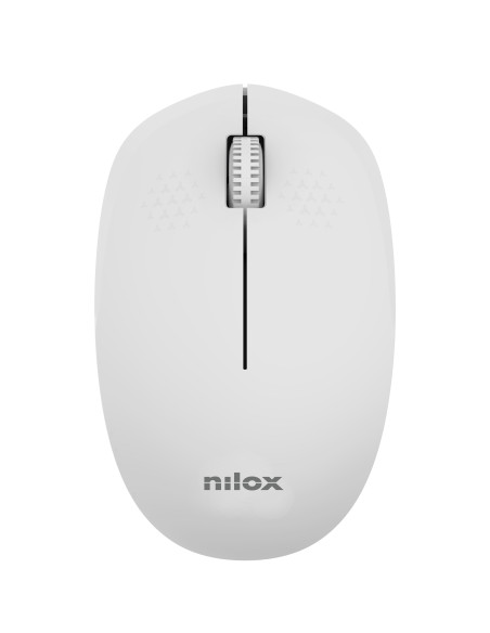 Nilox Ratón Wireless 1000 DPI, 3 botones, Gris