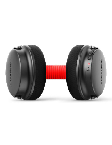 Energy Sistem Power Sport Auriculares Inalámbrico y alámbrico Diadema Deportes USB Tipo C Bluetooth Negro, Rojo