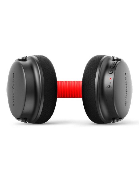 Energy Sistem Power Sport Auriculares Inalámbrico y alámbrico Diadema Deportes USB Tipo C Bluetooth Negro, Rojo
