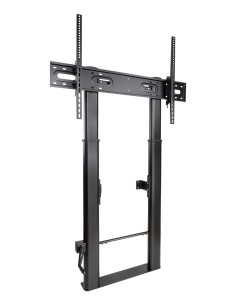 TooQ Lottus Soporte de Suelo Pared Fijo con Regulación de Altura para Pantallas 55"-100", Negro