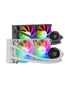 Mars Gaming ML-LCD240, Refrigeración Líquida AIO, TDP 500W, 2x Ventiladores FDB ARGB 120mm, Pantalla LCD con Monitoreo de 2