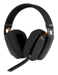 Krom Kanji Auriculares Inalámbrico y alámbrico Diadema Juego USB Tipo C Bluetooth Negro