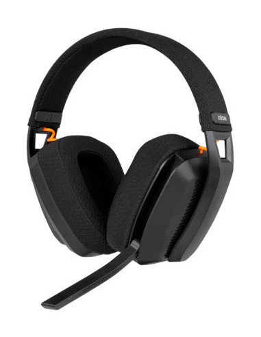 Krom Kanji Auriculares Inalámbrico y alámbrico Diadema Juego USB Tipo C Bluetooth Negro