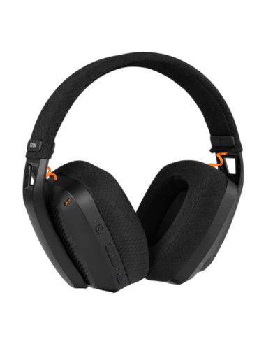 Krom Kanji Auriculares Inalámbrico y alámbrico Diadema Juego USB Tipo C Bluetooth Negro