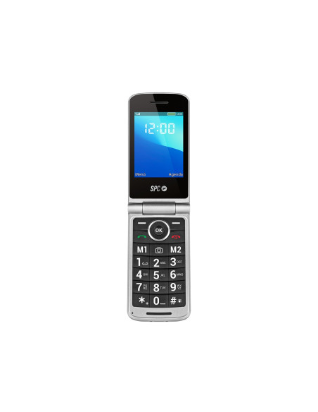 SPC Prince 4G 7,11 cm (2.8") 130 g Negro, Plata Teléfono para personas mayores
