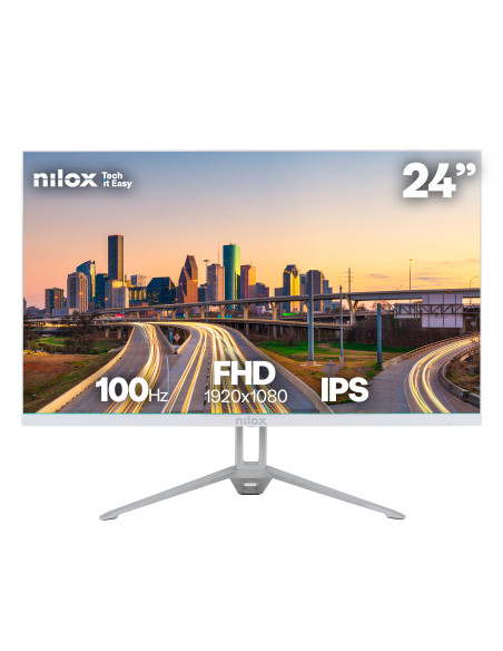Nilox NXM24FHD100W pantalla para PC 60,5 cm (23.8") 1920 x 1080 Pixeles Full HD LED Blanco
