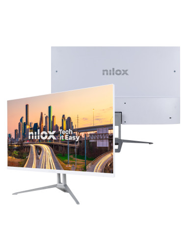 Nilox NXM24FHD100W pantalla para PC 60,5 cm (23.8") 1920 x 1080 Pixeles Full HD LED Blanco