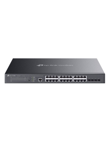 TP-Link Omada SG3428XMPP switch Gestionado L2+ Gigabit Ethernet (10 100 1000) Energía sobre Ethernet (PoE) 1U Negro