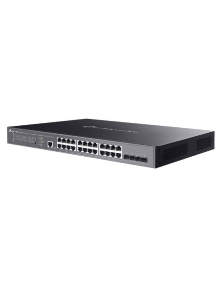 TP-Link Omada SG3428XMPP switch Gestionado L2+ Gigabit Ethernet (10 100 1000) Energía sobre Ethernet (PoE) 1U Negro