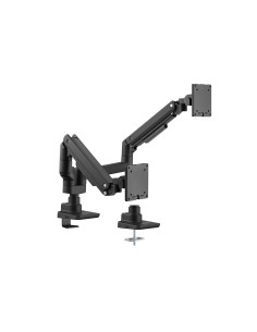 Equip Soporte de sobremesa para monitores dobles de 17«-35», negro