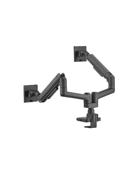Equip Soporte de sobremesa para monitores dobles de 17«-35», negro