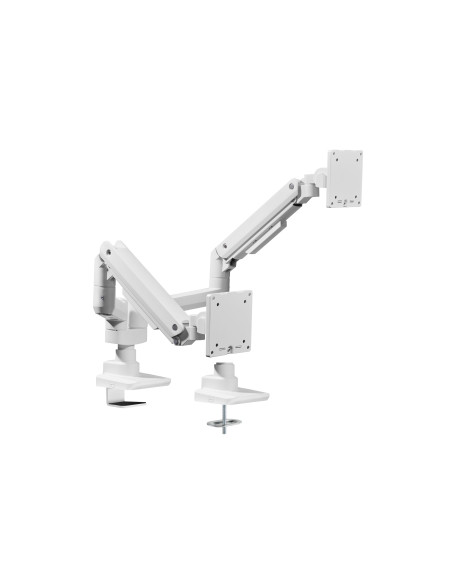 Equip Soporte de escritorio para monitor doble de 17«-35», blanco