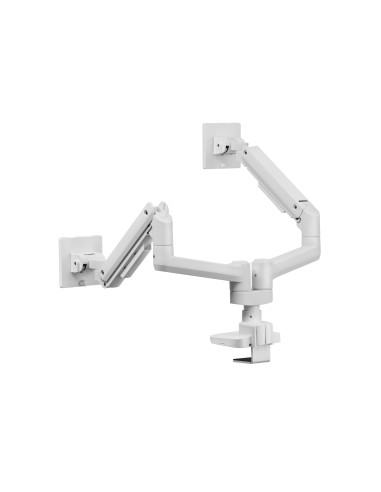 Equip Soporte de escritorio para monitor doble de 17«-35», blanco