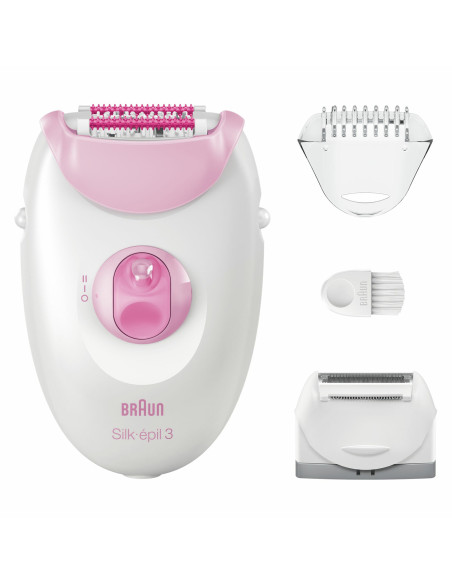 Braun Silk-épil 3 3-031 20 pinzas Rosa, Blanco