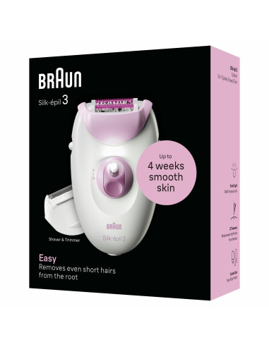 Braun Silk-épil 3 3-031 20 pinzas Rosa, Blanco