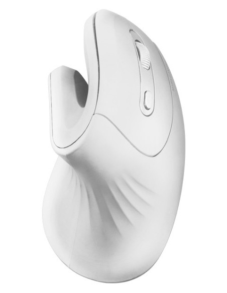 Mars Gaming MMW-ERGOPRO Blanco, Ratón Inalámbrico Ergonómico Vertical, Diseño Plegado, Sensor Óptico 3200DPI, Switches Huano,
