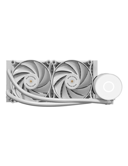 Mars Gaming ML-PRO240, Refrigeración Líquida CPU Profesional, TDP 450W, 2 Ventiladores FDB Ultra-silenciosos, Bomba