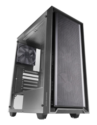 Mars Gaming MC-PMAX, Caja Profesional ATX, 4x Ventiladores FDB 120mm, Panel Frontal Mesh, Ventana Lateral Cristal Templado,