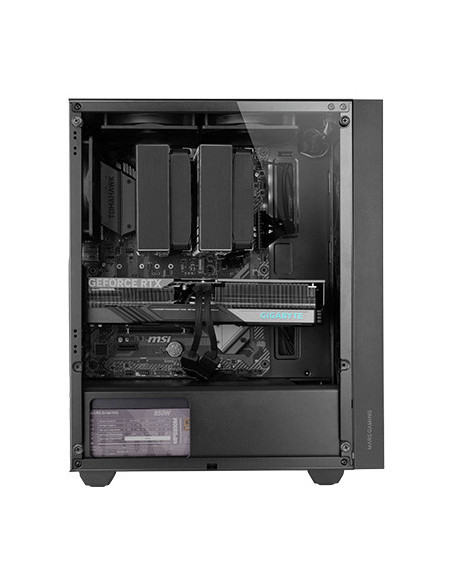 Mars Gaming MC-PMAX, Caja Profesional ATX, 4x Ventiladores FDB 120mm, Panel Frontal Mesh, Ventana Lateral Cristal Templado,