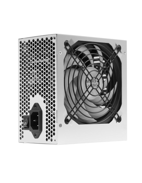 Mars Gaming MPIII650, Fuente Alimentación PC ATX 650W, 5 Años de Garantía, 85% Eficiencia, Sistema Digital APFC, Ventilador FDB