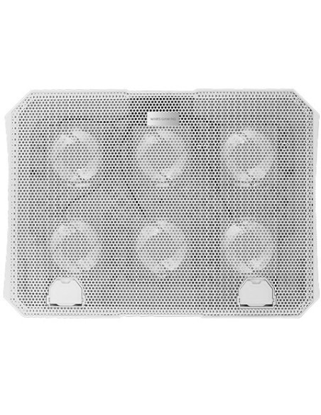 Mars Gaming MNBC23, Base Refrigeradora y Stand 16”, 6 Ventiladores Controlables con LED Azul, Stand 6 Posiciones, Soporte