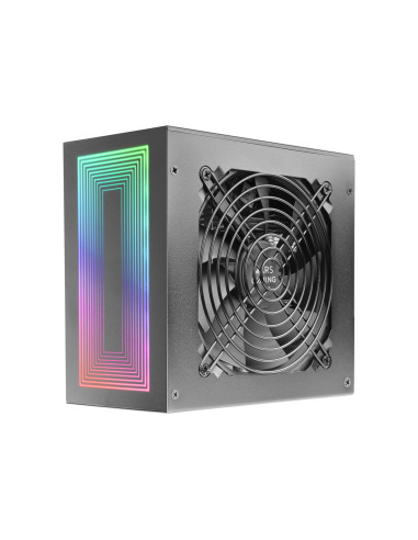 Mars Gaming MPB750S, Fuente Alimentación ATX ARGB 750W, 6 Años de Garantía, 80Plus Bronze 230V EU, 90% Eficiencia, Ventilador