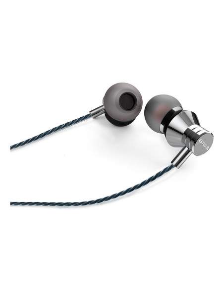 Aiwa ESTM-50USB-C Auriculares Alámbrico Dentro de oído Llamadas Música USB Tipo C Plata