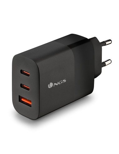 NGS BUD 65W Universal Negro Corriente alterna Carga rápida Interior