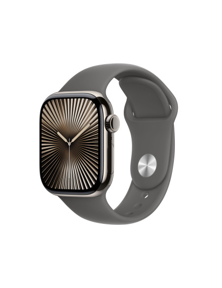 Apple Watch Series 10 OLED 42 mm Digital 374 x 446 Pixeles Pantalla táctil 4G Titanio Wifi GPS (satélite)