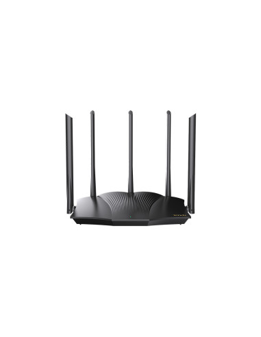 Tenda TX12 PRO router inalámbrico Ethernet rápido Doble banda (2,4 GHz   5 GHz) Negro