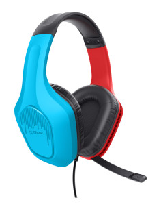 Trust GXT 416S Zirox Auriculares Alámbrico Diadema Juego Negro, Cian, Rojo 2