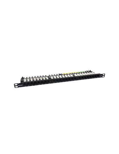 Phasak Patch panel 19" 24P Slim Cat.6A UTP RJ45 DUAL 0.5U - PU 4811