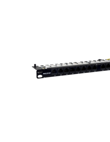 Phasak Patch panel 19" 24P Slim Cat.6A UTP RJ45 DUAL 0.5U - PU 4811