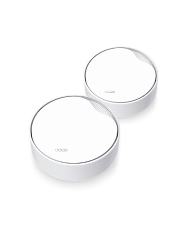 TP-Link DECO X50-POE(2-PACK) sistema Wi-Fi Mesh (Wi-Fi en malla) Doble banda (2,4 GHz   5 GHz) Wi-Fi 6 (802.11ax) Blanco Interno