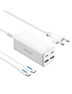 Vention Cargador de Pared FBSWG-EU  2xUSB Tipo-C  2xUSB  100W