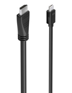 AISENS Cable conversor MINI DP a HDMI 4K@60Hz, MINI DP M-HDMI M, Negro, 5.0m