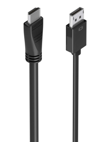 AISENS Cable conversor DisplayPort a HDMI 4K@60Hz, DP M-HDMI M, Negro, 5.0m