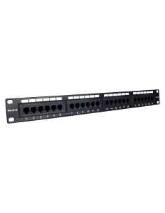Phasak Panel de transferencia 19" 24P Cat.6 UTP RJ45 DUAL 1U - PU 2420