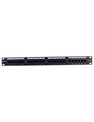 Phasak Panel de transferencia 19" 24P Cat.6 UTP RJ45 DUAL 1U - PU 2420
