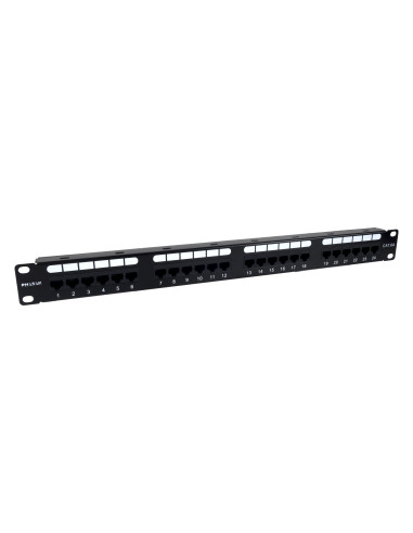 Phasak Panel de transferencia 19" 24P Cat.6A UTP RJ45 DUAL 1U - PU 2421
