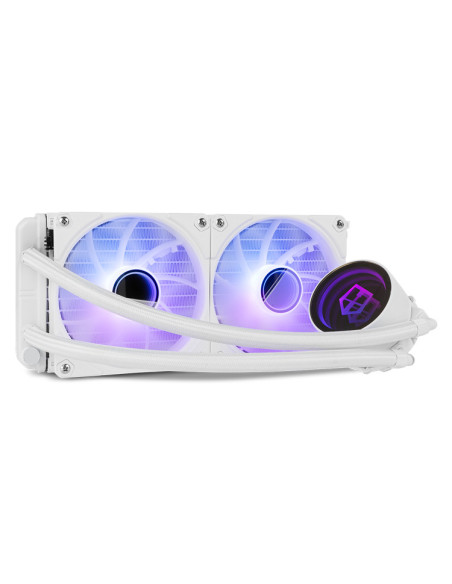 NOX Hummer M-240 ARGB Procesador Sistema de refrigeración líquida todo en uno 12 cm Blanco