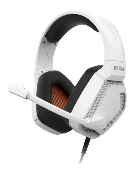 Krom Kopa Pro Auriculares Alámbrico Diadema Juego Blanco