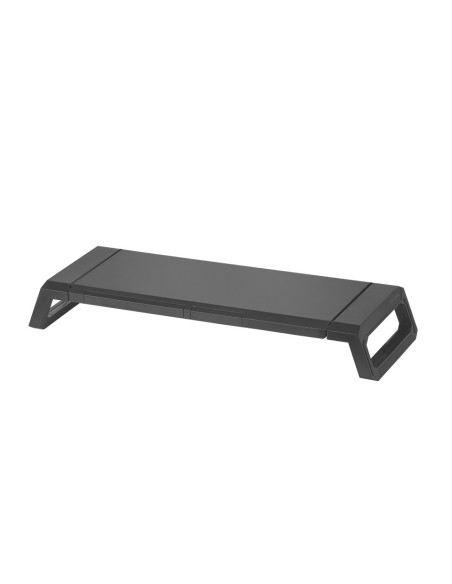 Mars Gaming MGS-PRO, Soporte Ergonómico para Monitor, Soporte Profesional para Smartphone y Tablet, Ajustable 3 Tamaños, Cajón