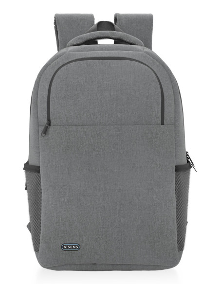 AISENS Mochila premium para portátil 15.6, Gris