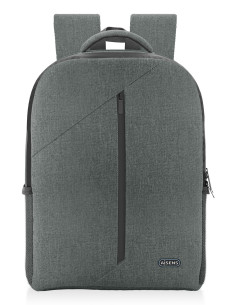 AISENS Mochila premium para portátil 15.6, Gris