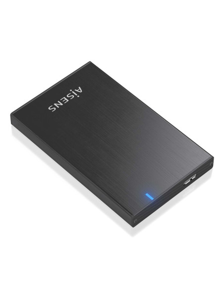 AISENS Caja externa 2.5" ASE-2527B 9.5mm SATA a USB 3.0 USB3.1 Gen1, Negro