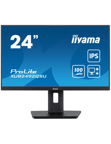 iiyama ProLite XUB2492QSU-B1 pantalla para PC 60,5 cm (23.8") 2560 x 1440 Pixeles Quad HD LED Negro